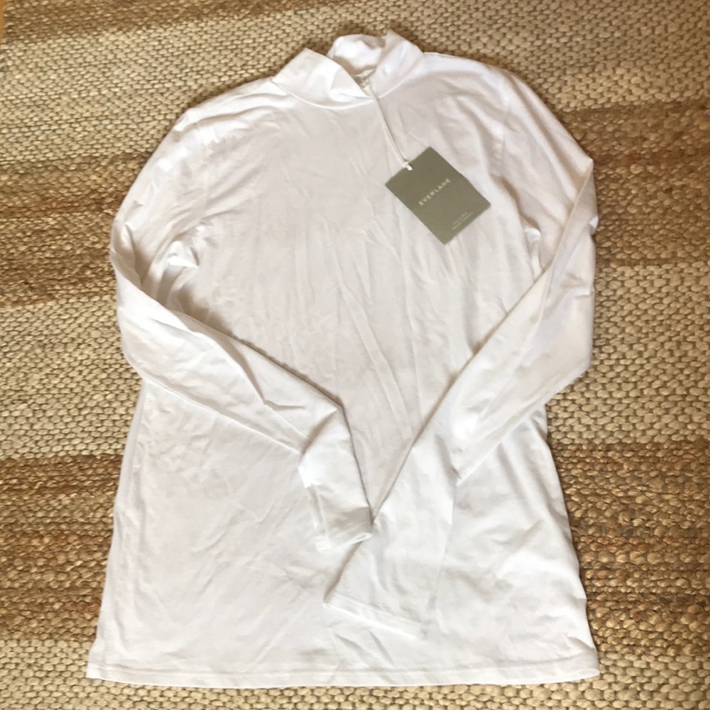 Pima stretch turtleneck